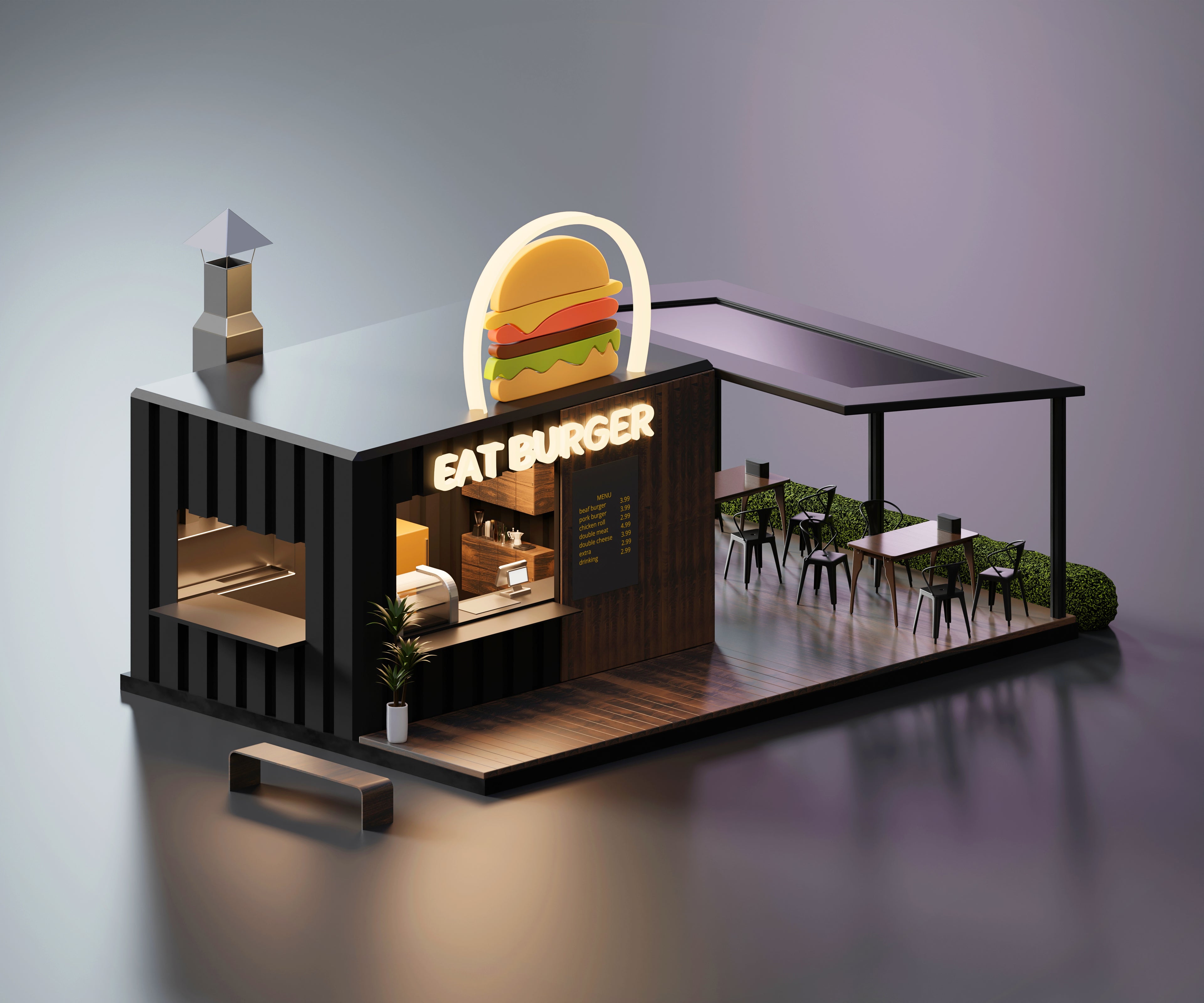 3D for Restaurants