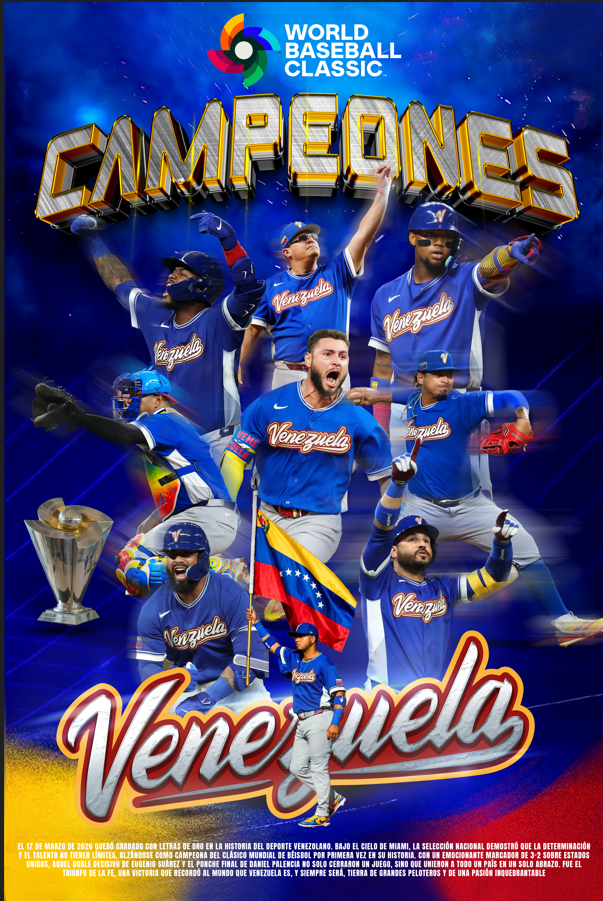 Póster Selección de Béisbol de Venezuela en el Clásico Mundial de Béisbol (World Baseball Classic