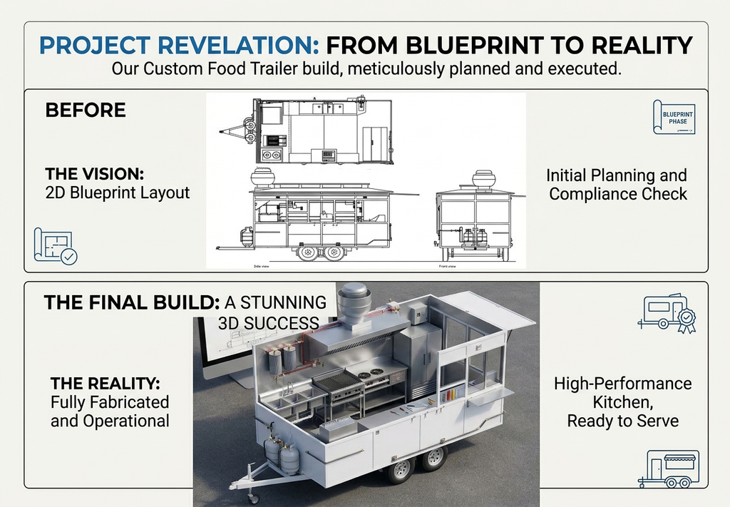 2D plans to 3D for food truck
