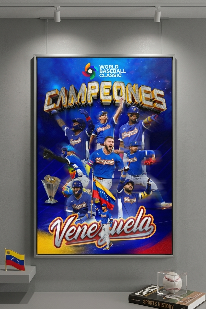 Póster Selección de Béisbol de Venezuela en el Clásico Mundial de Béisbol (World Baseball Classic