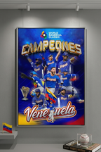 Póster Selección de Béisbol de Venezuela en el Clásico Mundial de Béisbol (World Baseball Classic